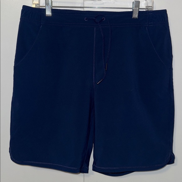 Lands' End Pants - Land’s End Sport Drawstring 9” Shorts Navy Blue Women’s 10